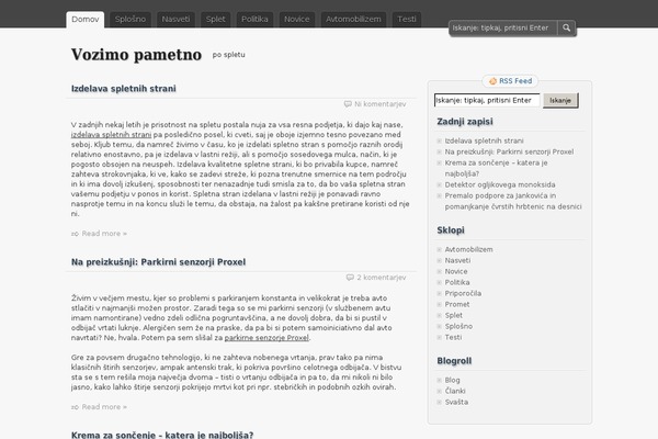 zBench theme site design template sample