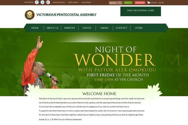 Site using WordPress Event Calendar plugin