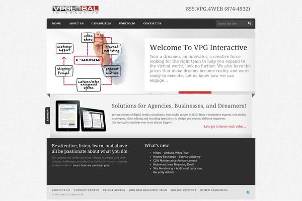 Paradigm theme site design template sample