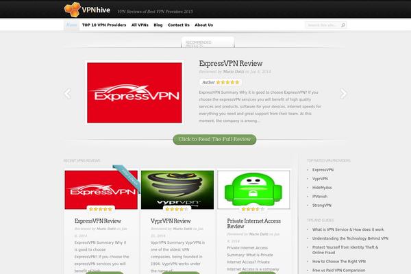 InReview theme site design template sample