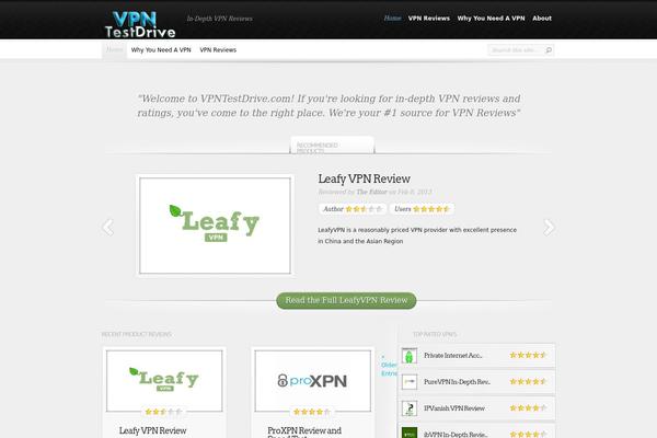 InReview theme site design template sample