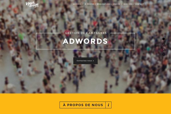 Haven theme site design template sample