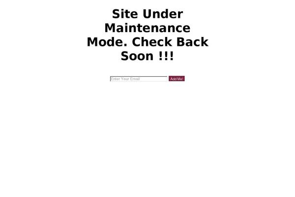 Site using Ultimate Landing Page and Coming Soon Page plugin