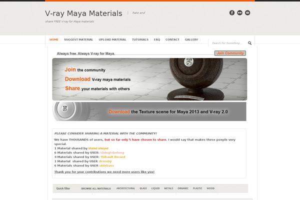 vray-maya-materials.com site used Zoho