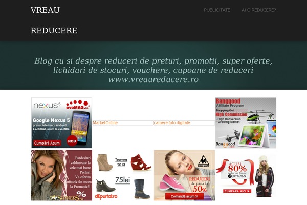 vreaureducere.ro site used Showcase