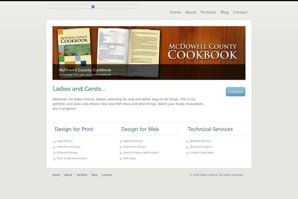 Simplefolio theme site design template sample
