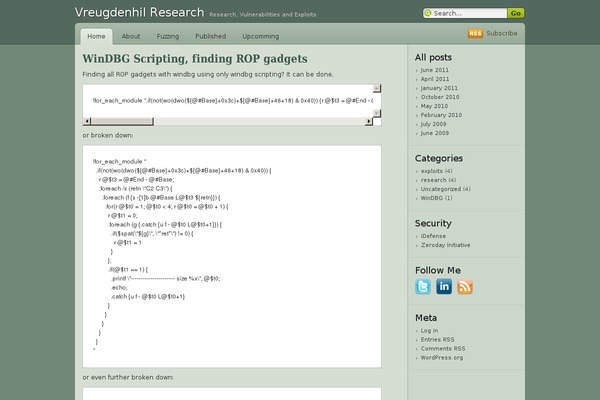 vreugdenhilresearch.nl site used Devart