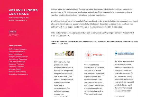 vrijwilligerscentrale.nl site used Bedrijfsite