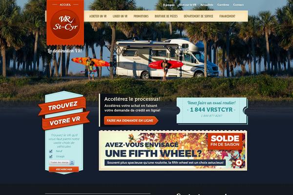 Vr theme site design template sample