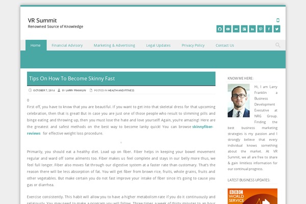 Discovery theme site design template sample