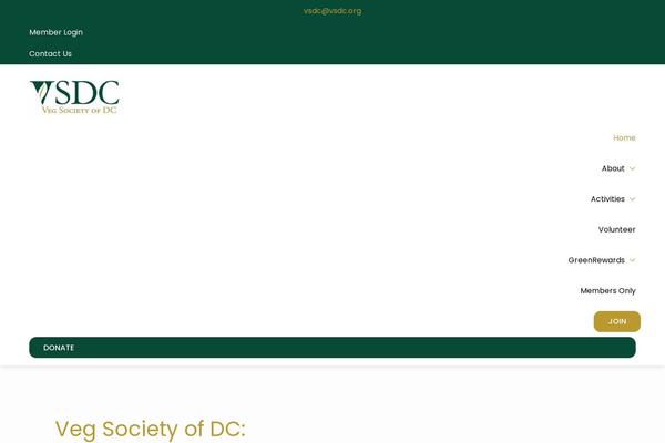 vsdc.org site used Custom-child-theme