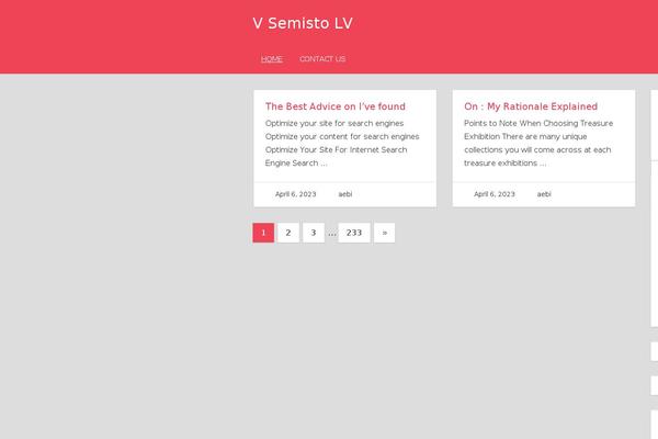Napoli theme site design template sample