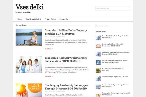 Lightly theme site design template sample