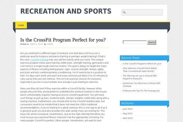 Living Journal theme site design template sample