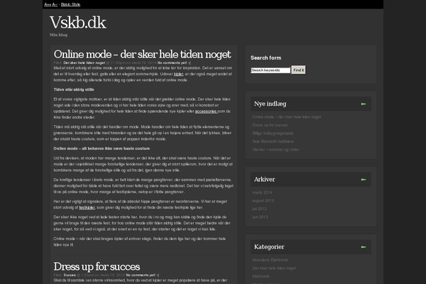 Olivia theme site design template sample