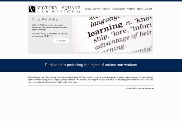 Vulcan theme site design template sample