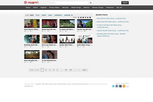 deTube theme site design template sample