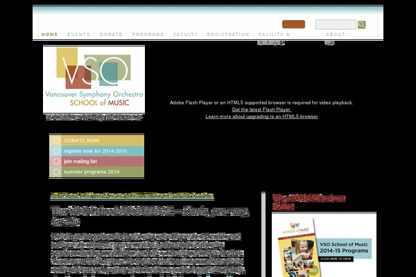 vsoschoolofmusic.ca site used Vsosom
