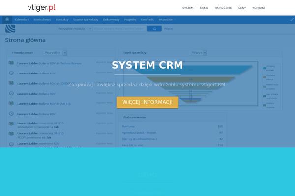 One Page theme site design template sample