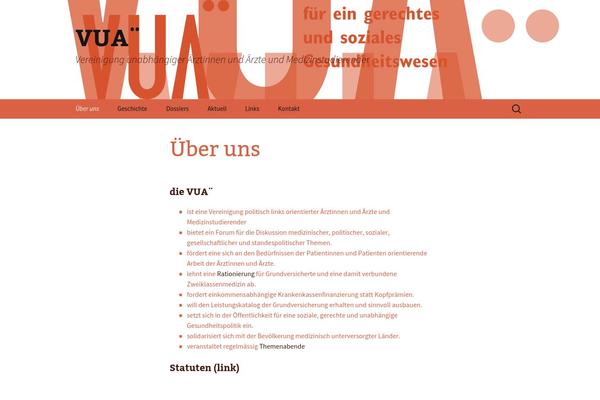 vua.ch site used Twentythirteen Child