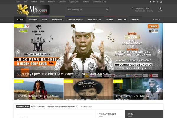 Weekly News theme site design template sample