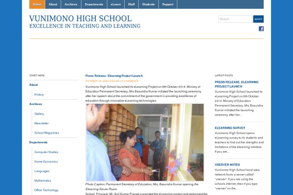 Academica theme site design template sample