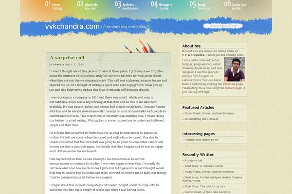 vvkchandra.com site used Pencil
