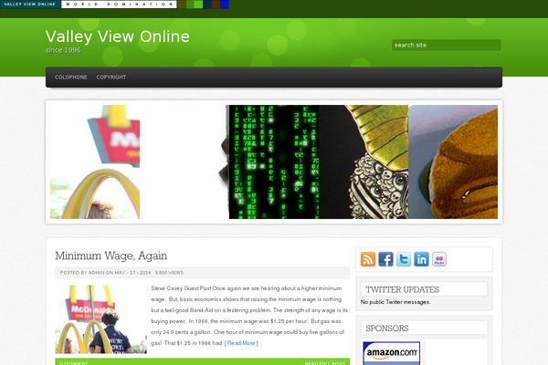 Helios theme site design template sample