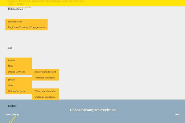Impreza Child theme site design template sample