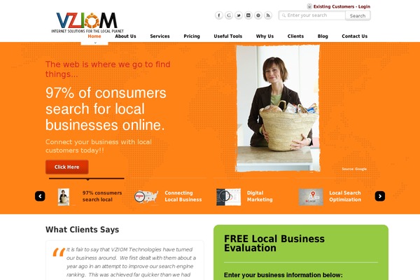 Caffeine theme site design template sample