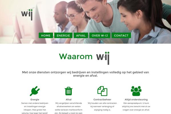 Flat theme site design template sample