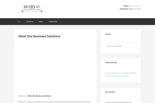 Enterprise Pro theme site design template sample
