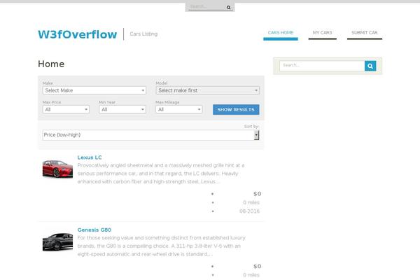 Site using Wp-car-manager plugin