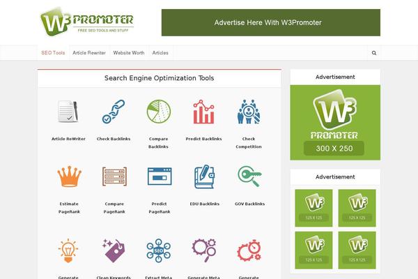 Site using Meks ThemeForest Smart Widget plugin