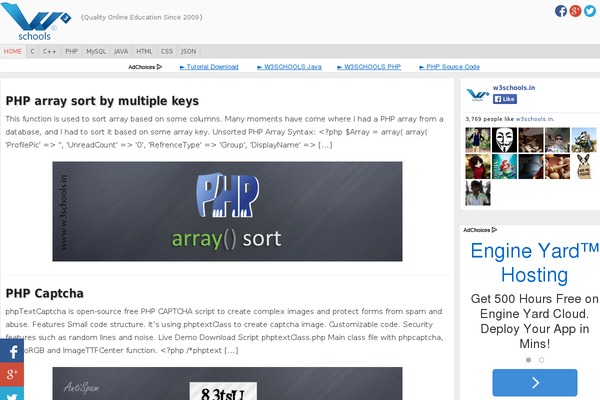 w3 theme websites examples