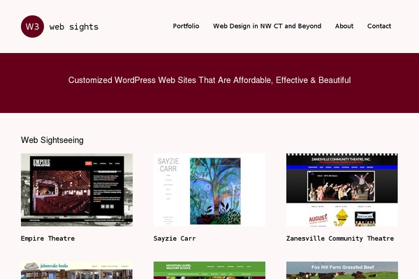 Modern Portfolio theme site design template sample
