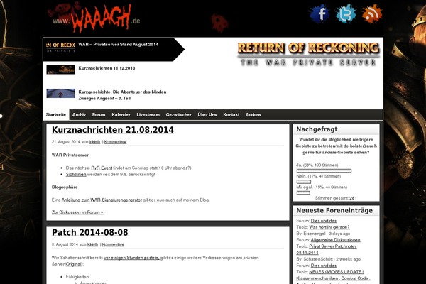 Site using Achievements for WordPress plugin