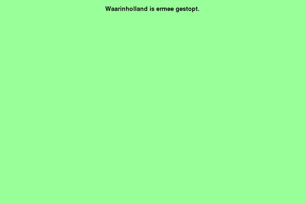 waarinholland.nl site used Bizpress