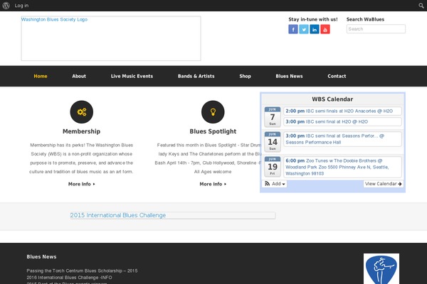 Site using ArtistDataPress plugin