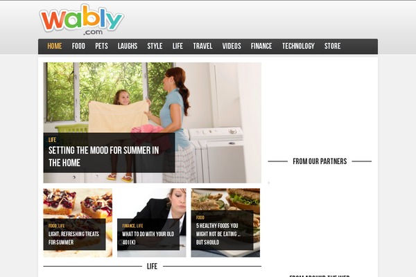 Mission News theme site design template sample