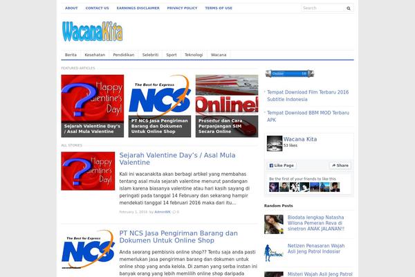 Freshlife theme site design template sample