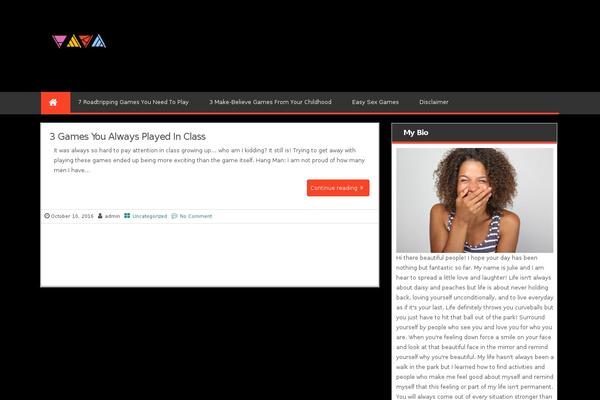 Magazine Style theme site design template sample