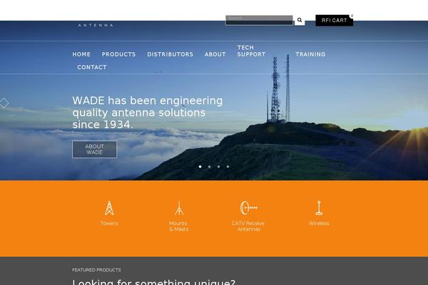 Wade theme site design template sample