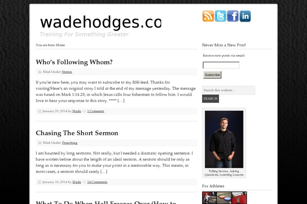 Site using Social Profiles Widget plugin