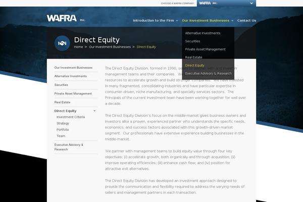 wafrapartners.com site used Wafra