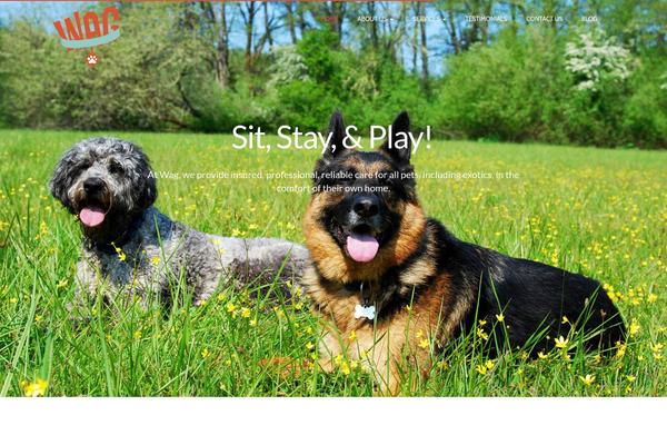 PetCare theme site design template sample