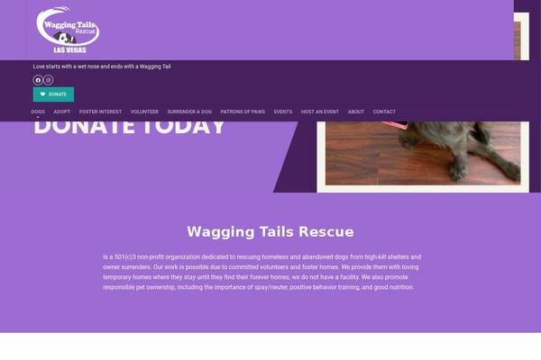 waggingtailsrescue.org site used Buzz-rescues