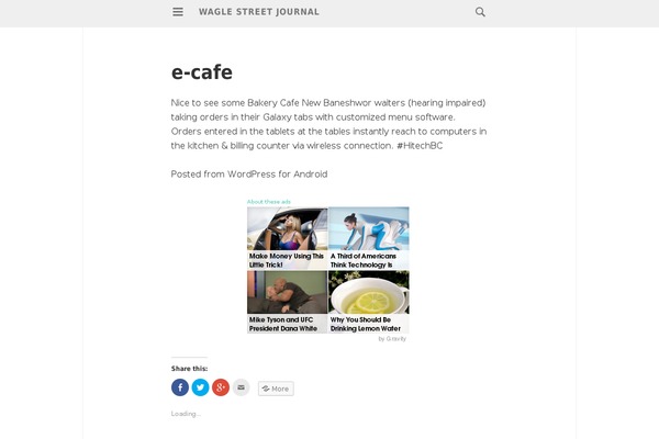 WordPress website example screenshot