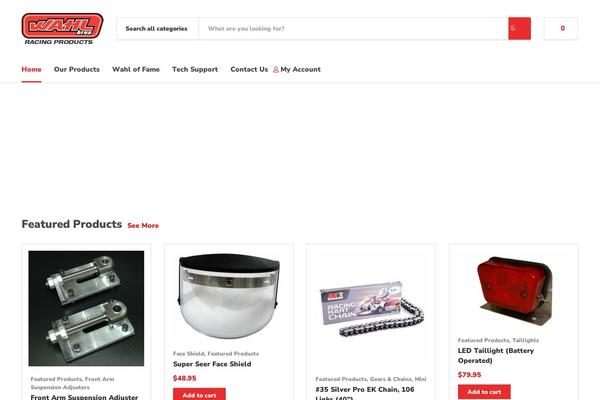 wahlracing.com site used Decorist