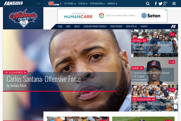 Fansided_v4 theme site design template sample